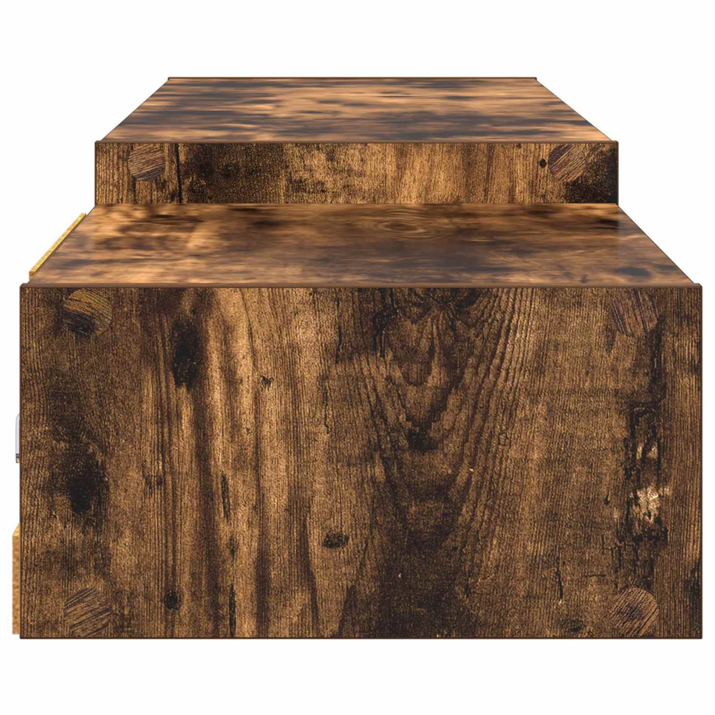 vidaXL Wall-mounted TV Cabinet Wall-Mounted Smoked Oak 6