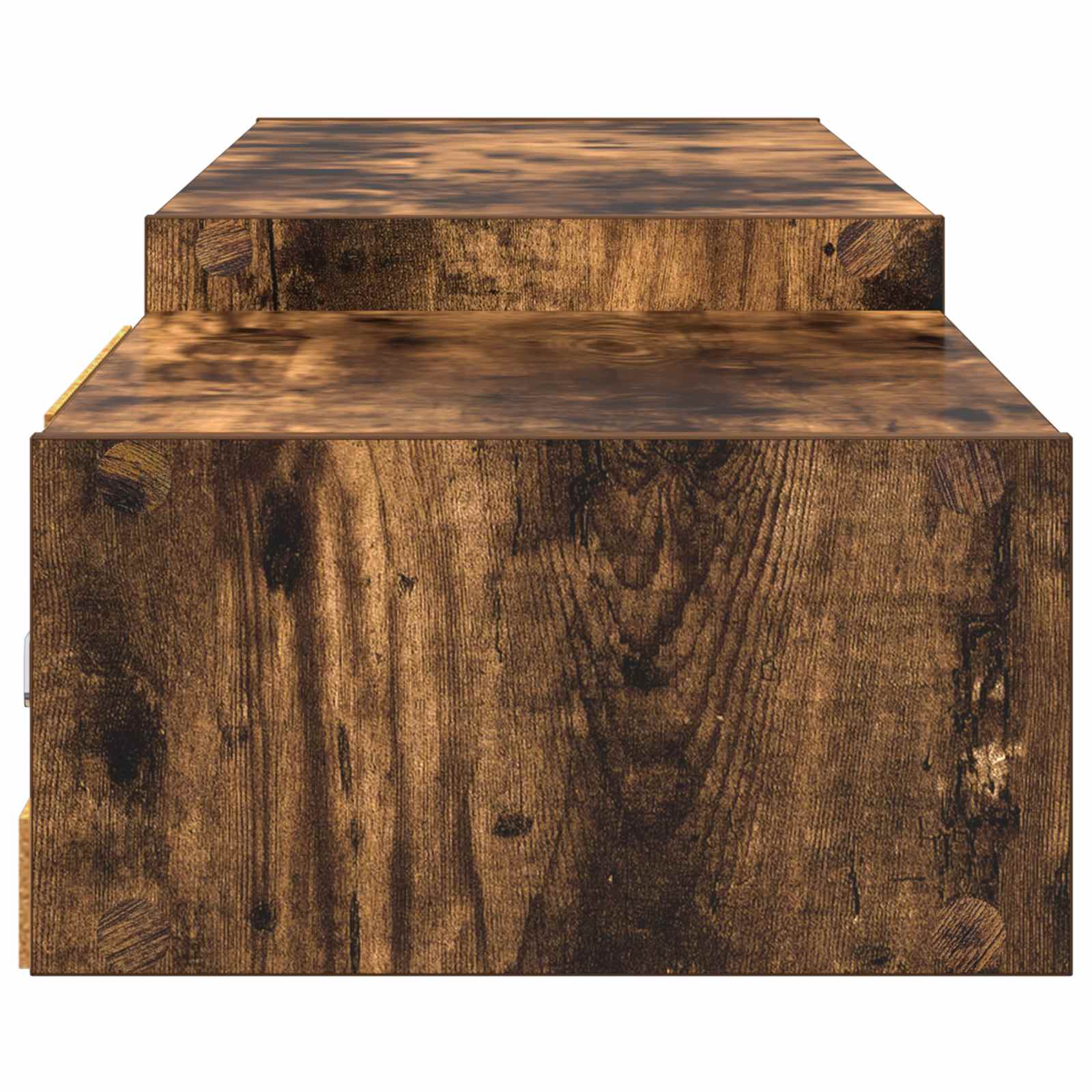 vidaXL Wall-mounted TV Cabinet Wall-Mounted Smoked Oak 6