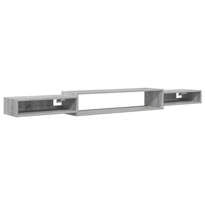 vidaXL Wall-mounted TV Cabinet Wall-Mounted Grey Sonoma 2