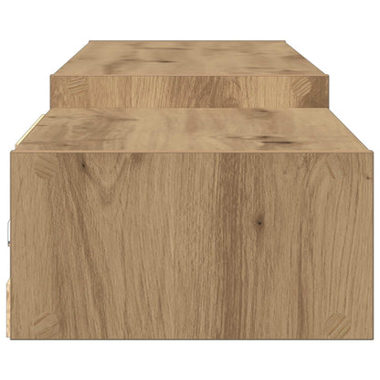 vidaXL Wall-mounted TV Cabinet Wall-Mounted Artisan Oak 6