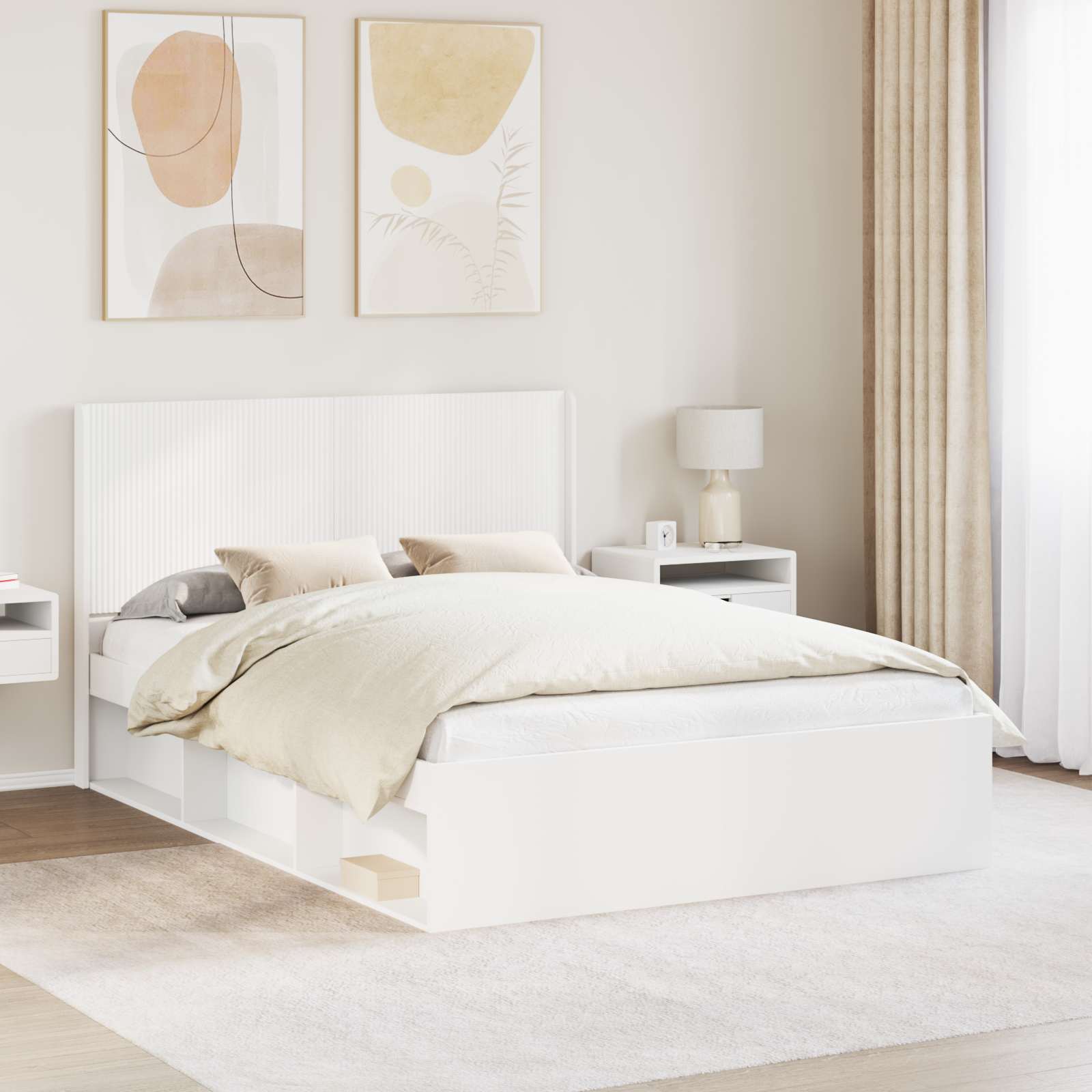 vidaXL Headboard White 1