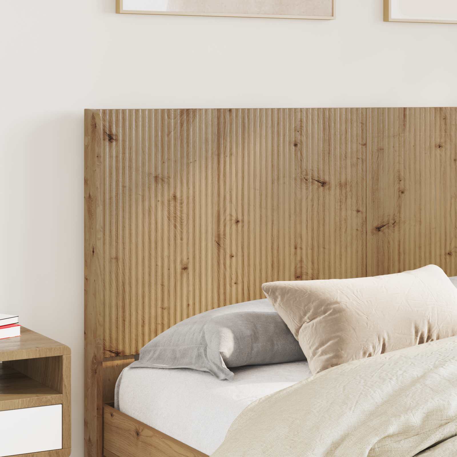 vidaXL Headboard Artisan Oak 3