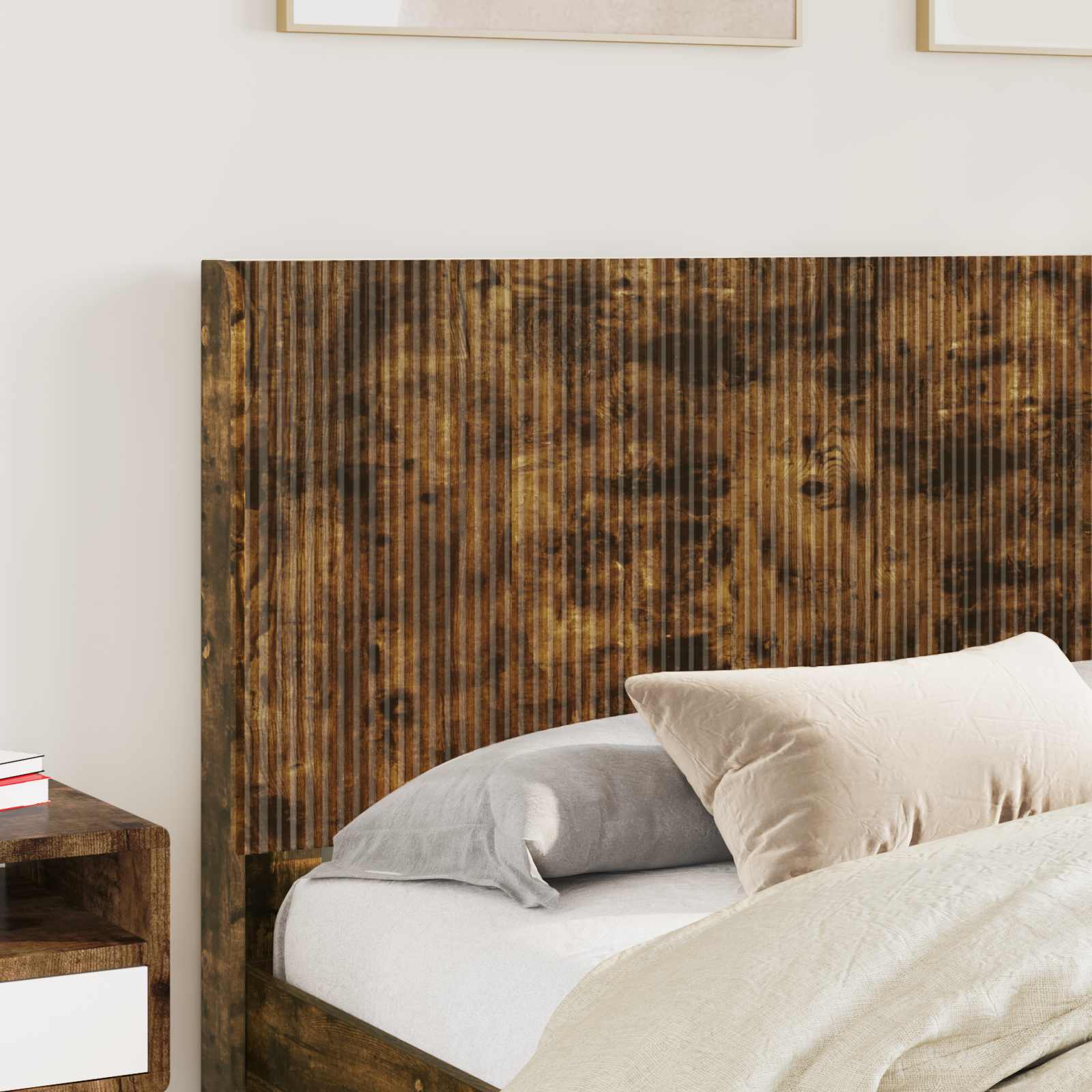 vidaXL Headboard Smoked Oak Engineered Wood 3