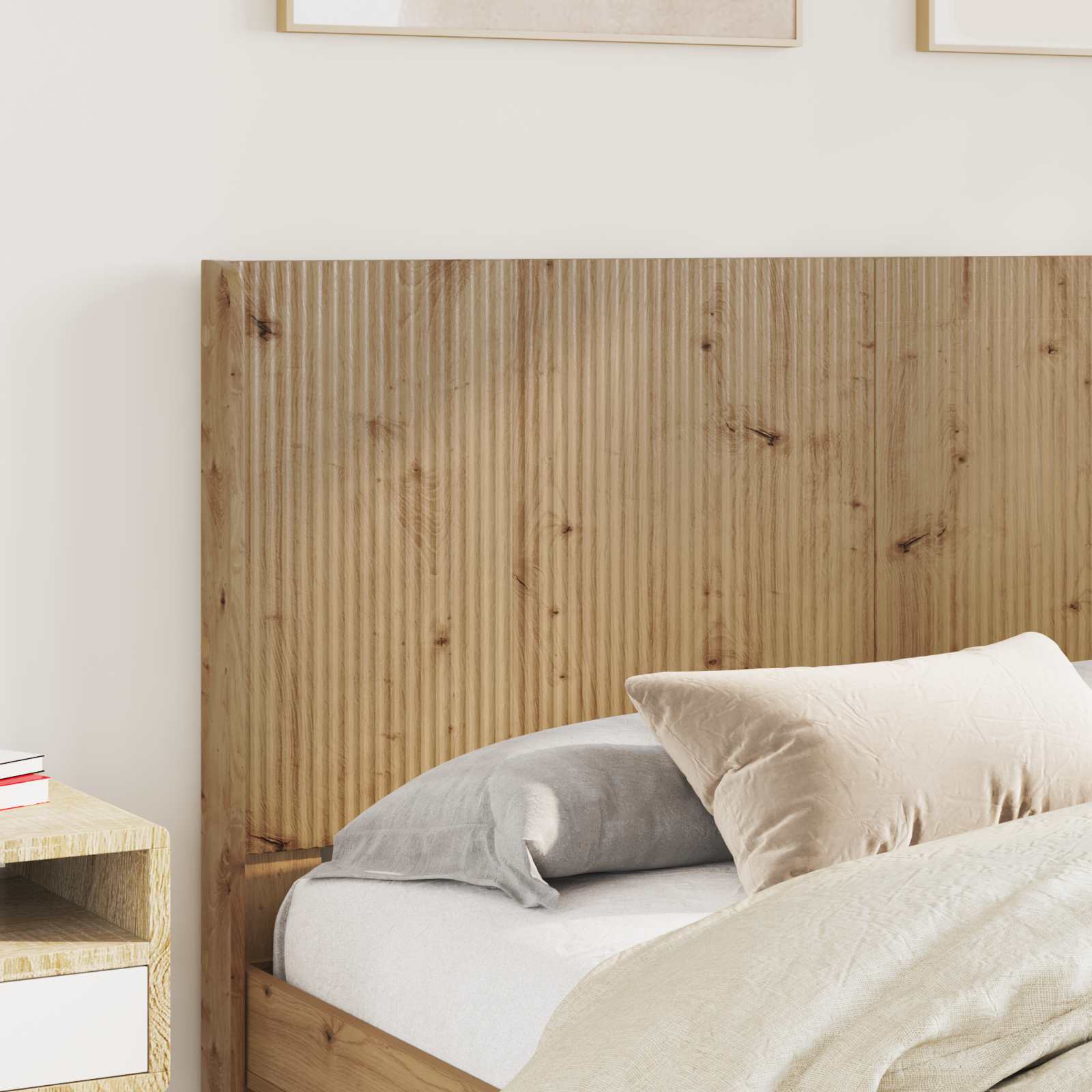 vidaXL Headboard Artisan Oak Engineered Wood 3