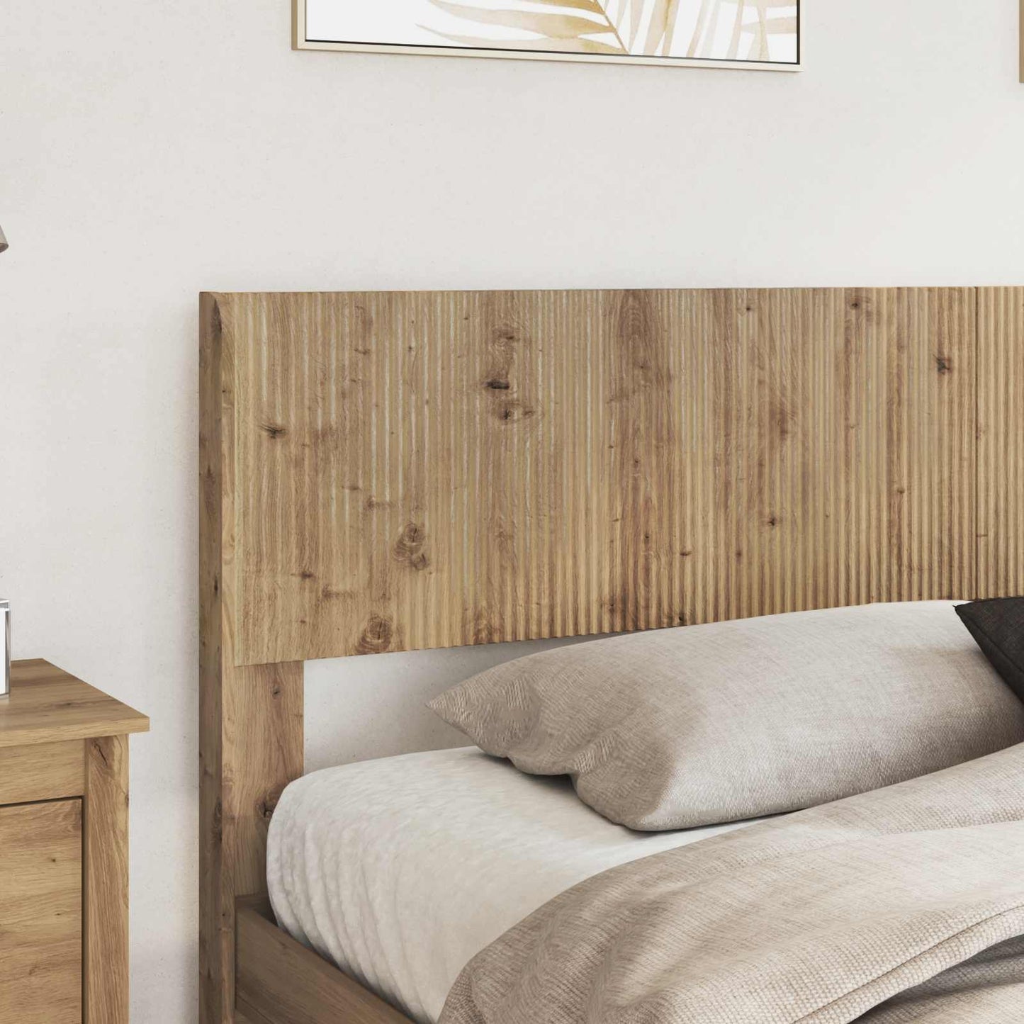 vidaXL Headboard Artisan Oak PB 3