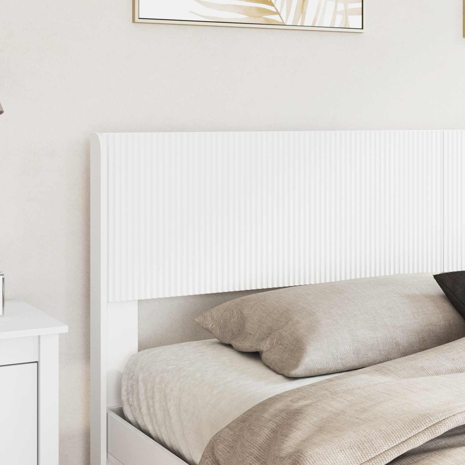 vidaXL Headboard White PB 3