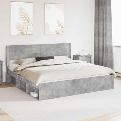 vidaXL Headboard Concrete Grey PB 1