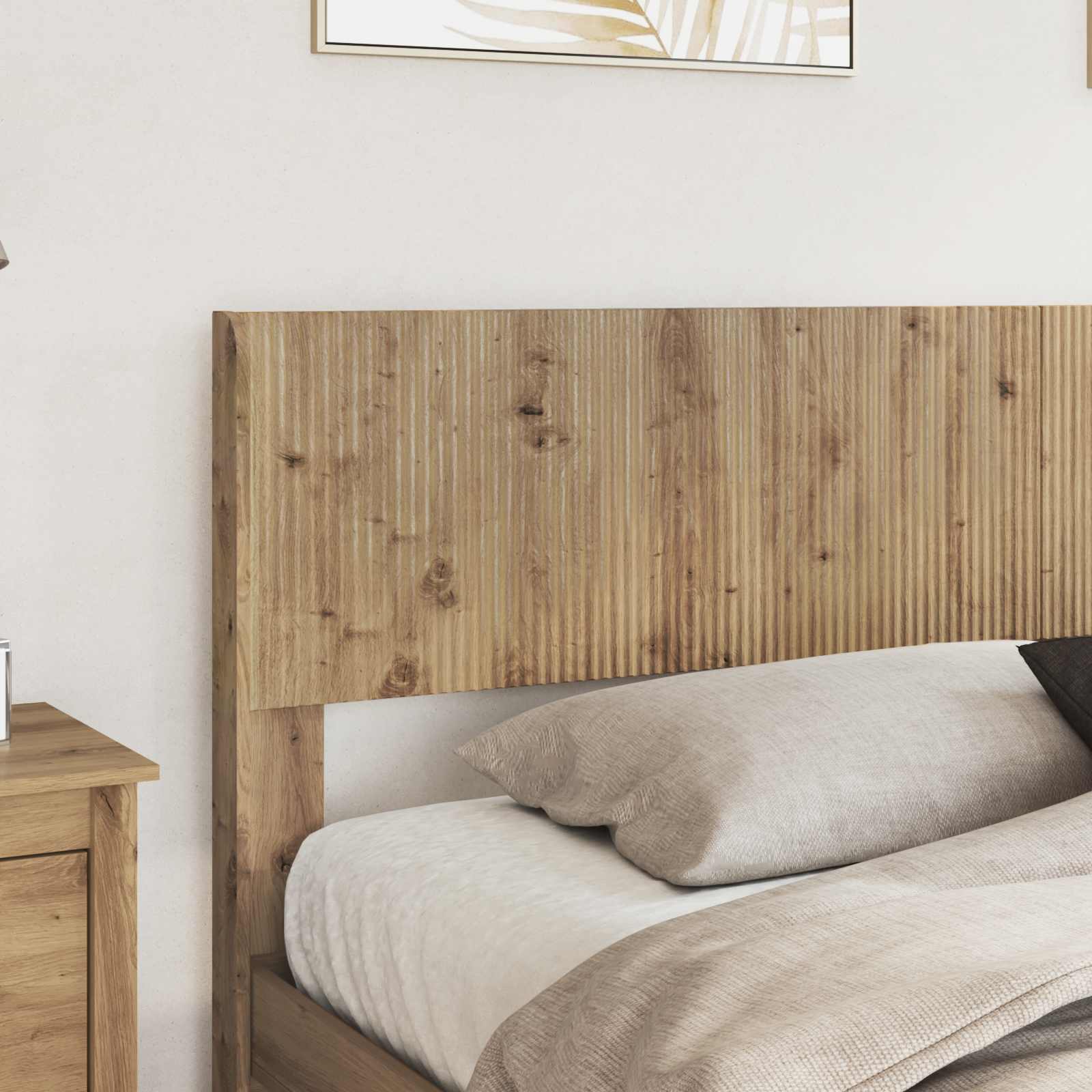 vidaXL Headboard Artisan Oak PB 3