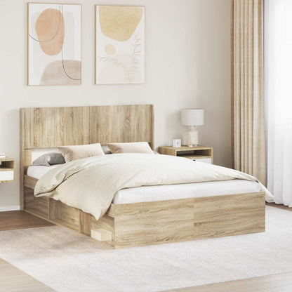 vidaXL Headboard Sonoma Oak PB 1