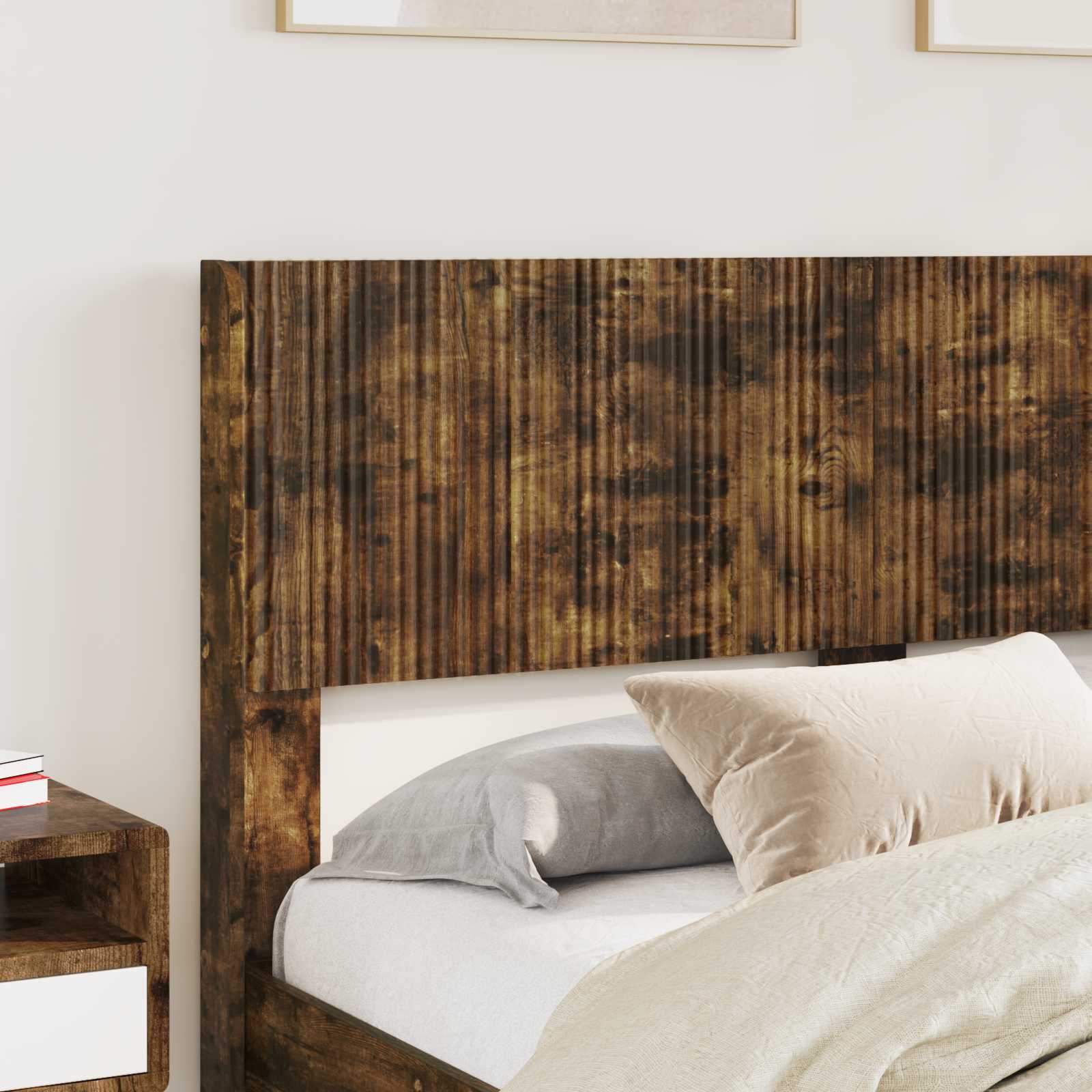 vidaXL Headboard Smoked Oak PB 3