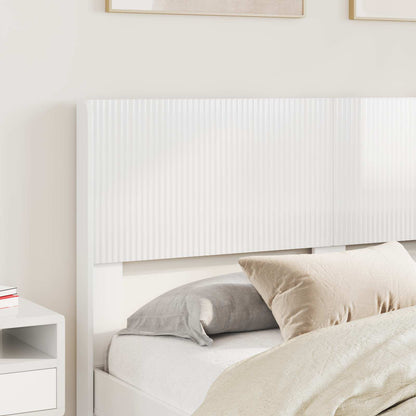 vidaXL Headboard High Gloss White PB 3