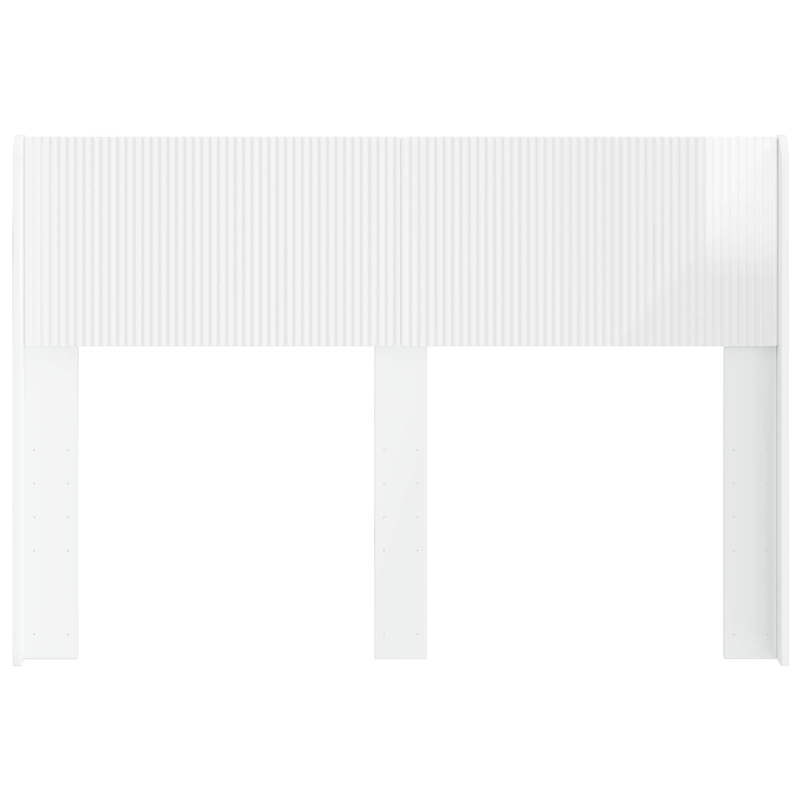 vidaXL Headboard High Gloss White PB 4