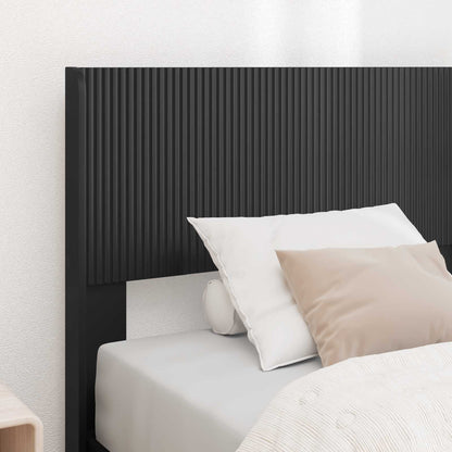 vidaXL Headboard Black PB 3