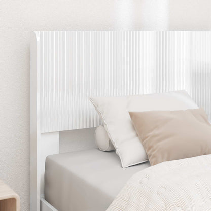 vidaXL Headboard High Gloss White PB 3