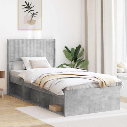 vidaXL Headboard Concrete Grey PB 1