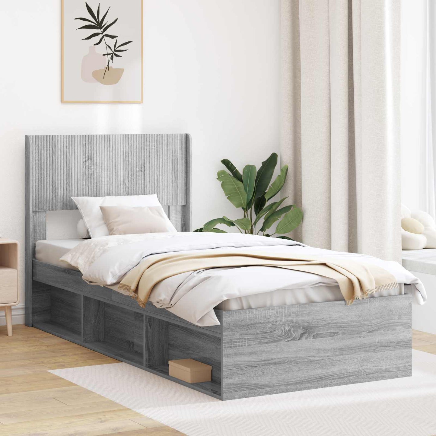 vidaXL Headboard Grey Sonoma PB 1