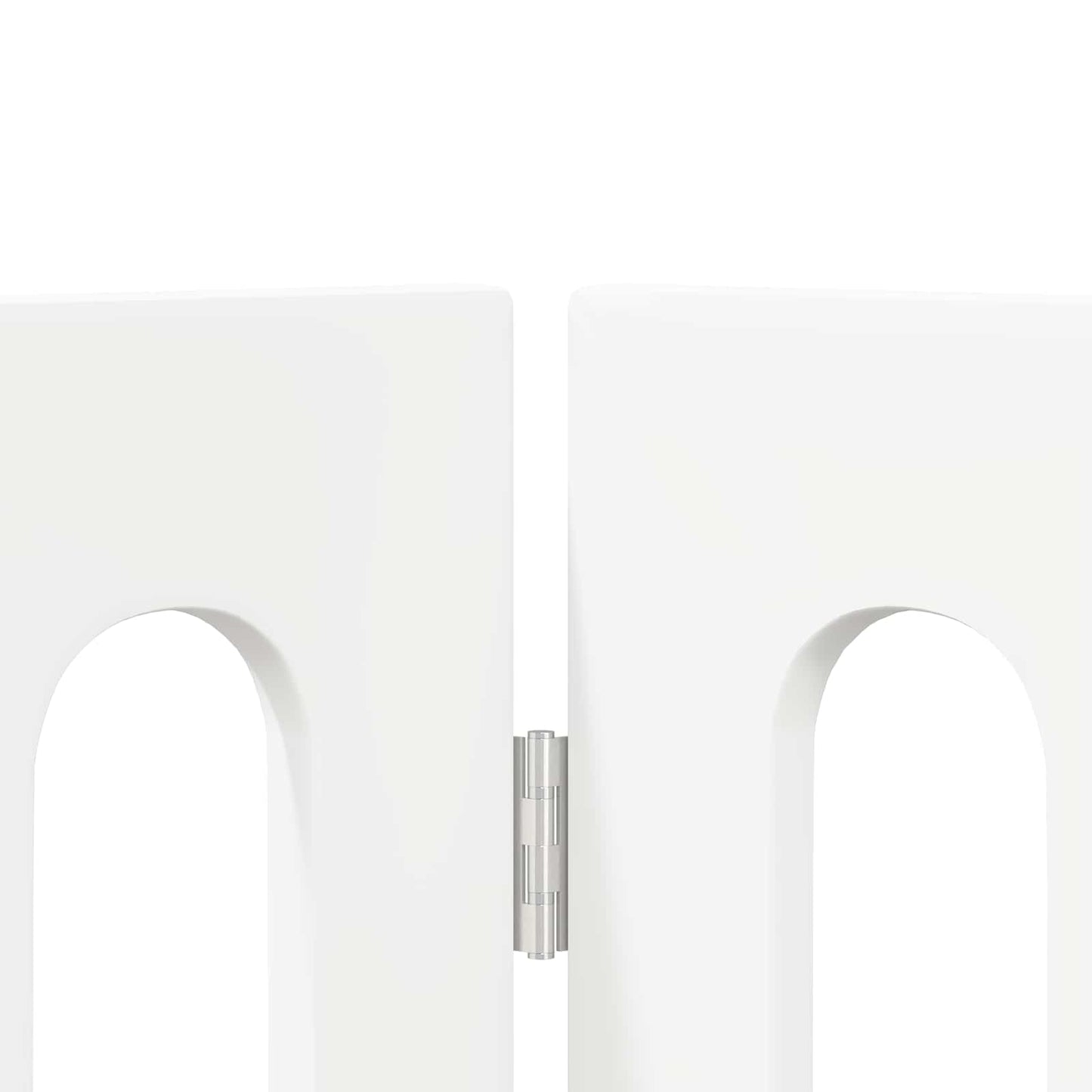 vidaXL Folding Pet Fence 4 pcs White 201 x 38 x 70 cm Engineered Wood 6
