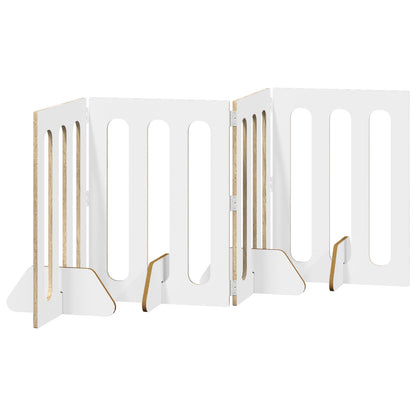 vidaXL Folding Pet Fence 4 pcs Sonoma Oak 201 x 38 x 70 cm 5