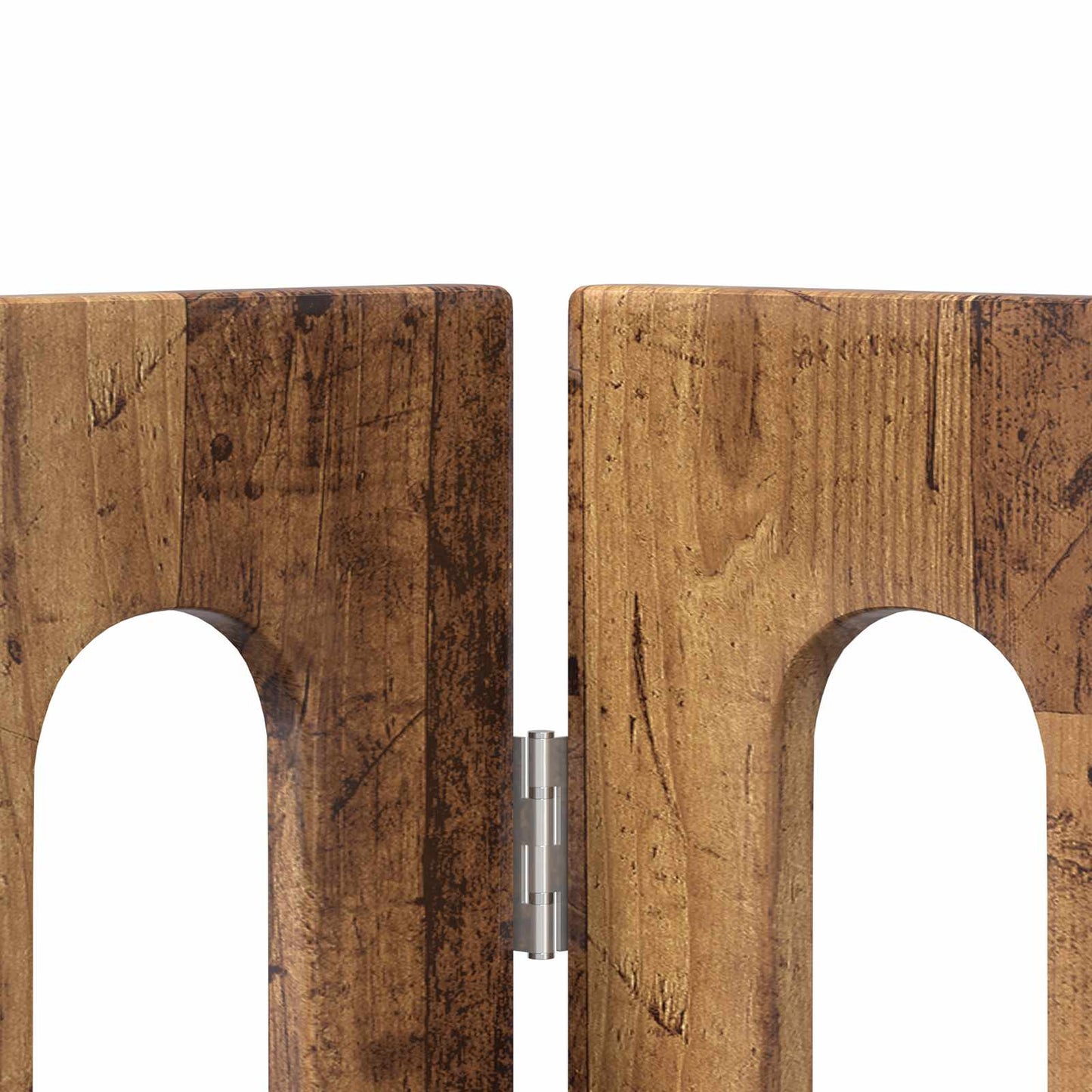 vidaXL Folding Pet Fence 4 pcs Oak Wood 201 x 38 x 70 cm 6