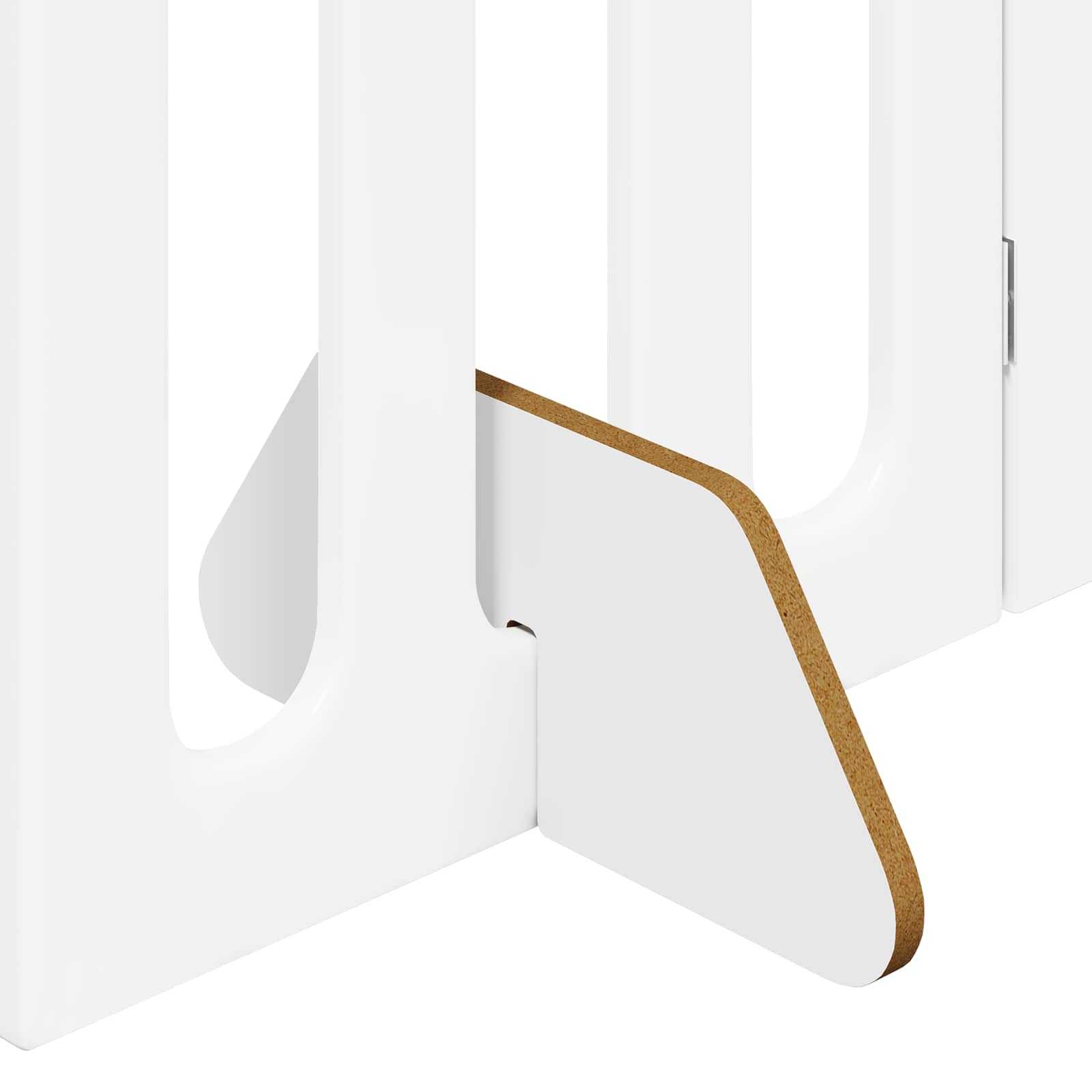 vidaXL Folding Pet Fence 2 pcs White 100.5 x 38 x 90 cm 6