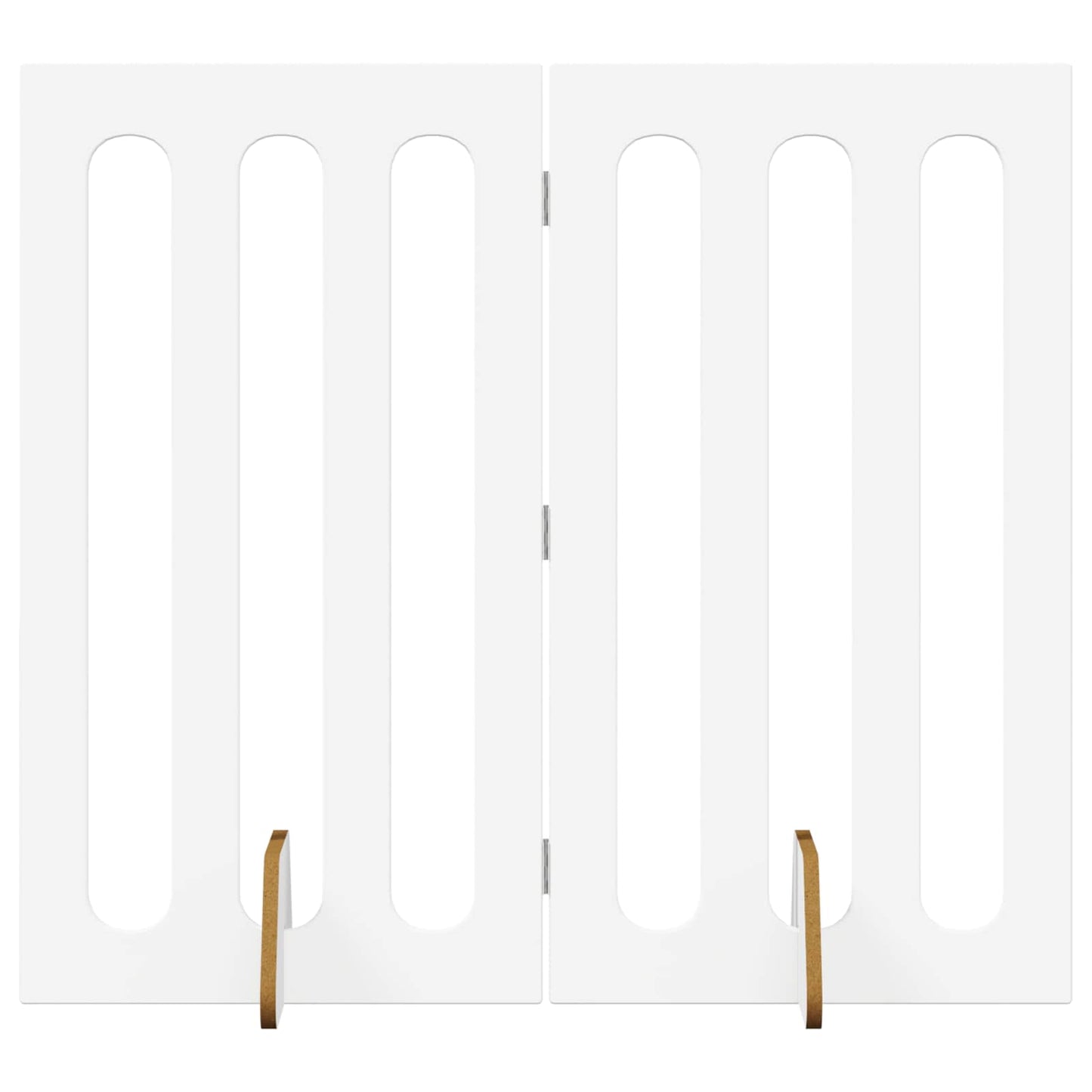 vidaXL Folding Pet Fence 2 pcs White 100.5 x 38 x 90 cm 2