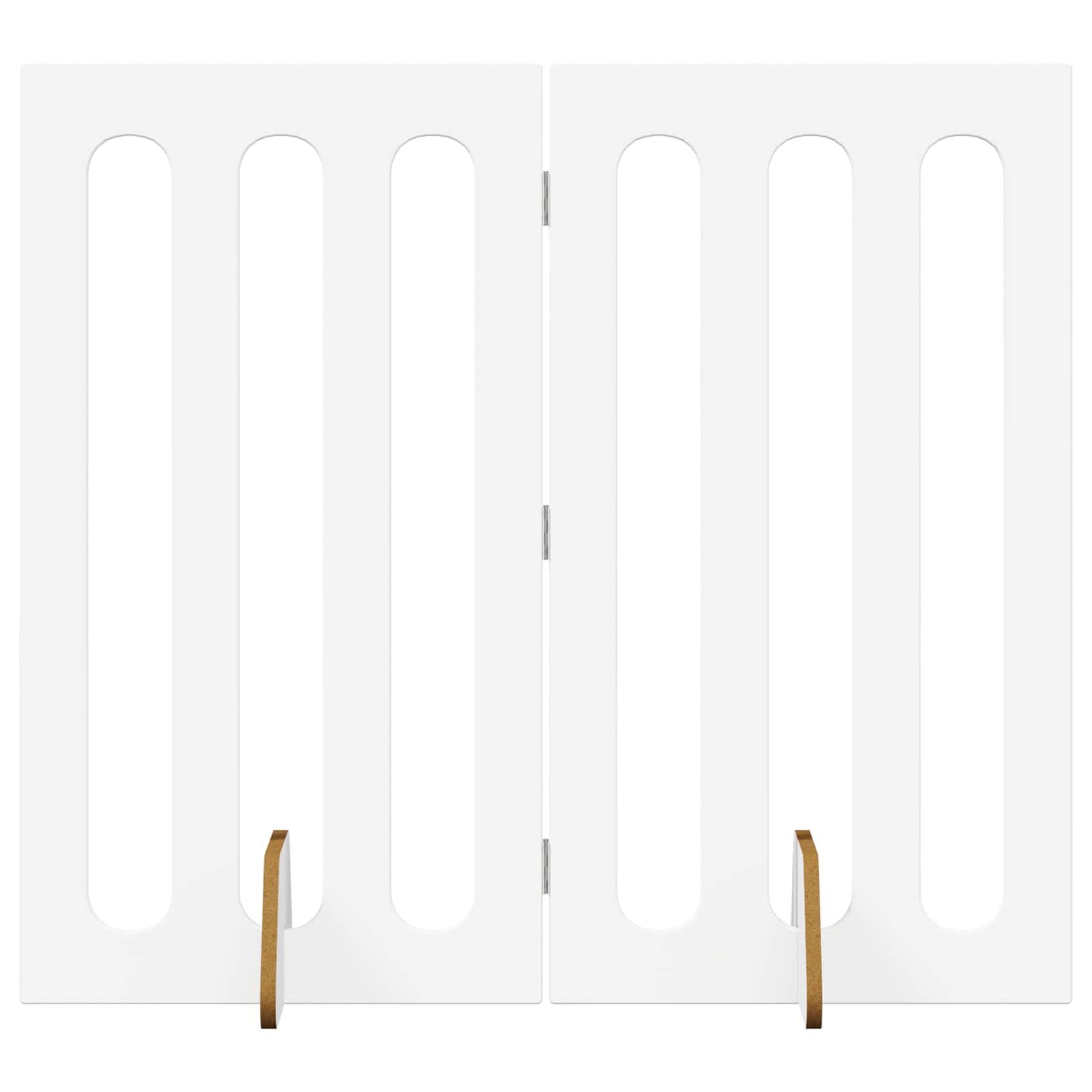 vidaXL Folding Pet Fence 2 pcs White 100.5 x 38 x 90 cm 2