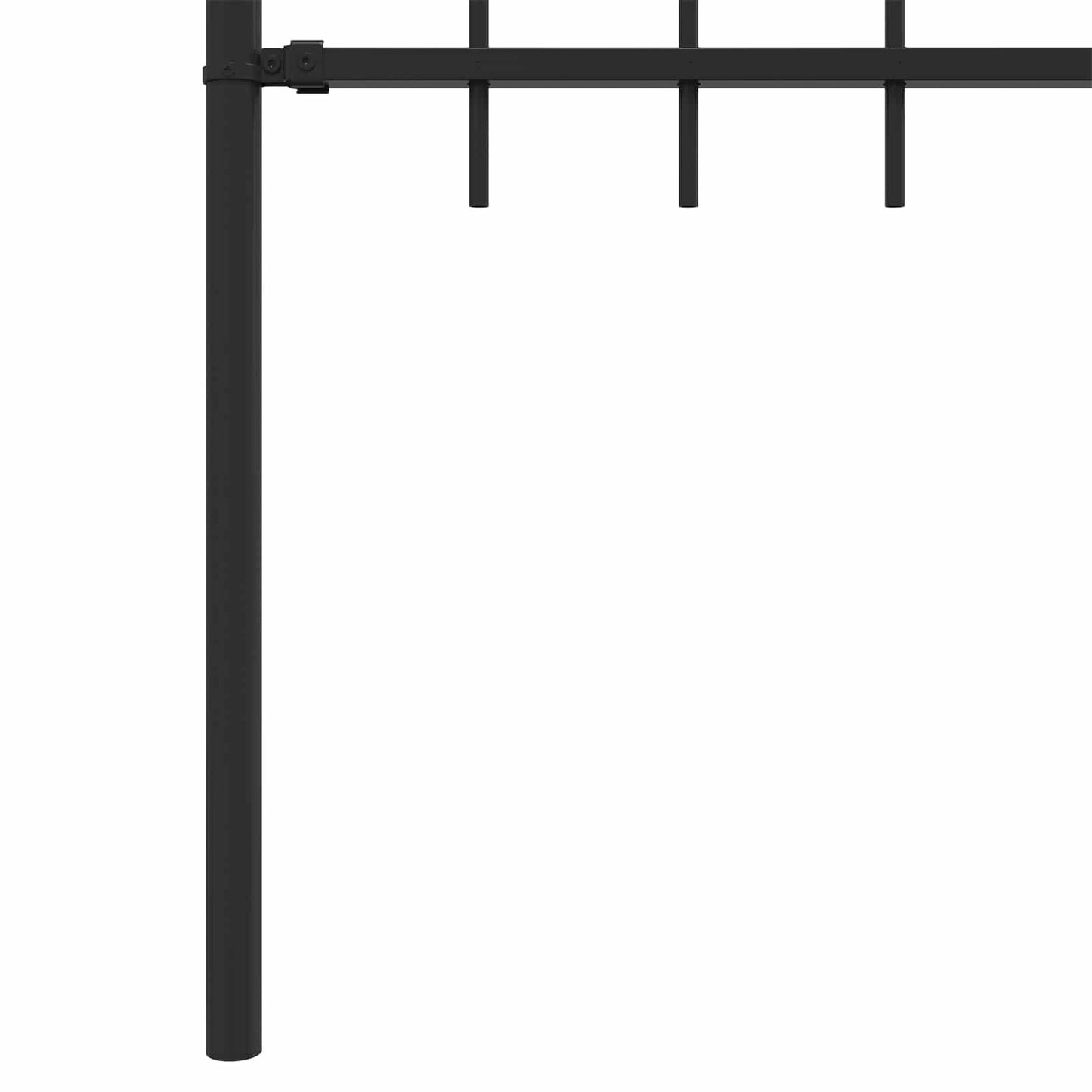 vidaXL Spike Fence ASTEN 200 x 150 cm Powder-Coated Steel Black 6
