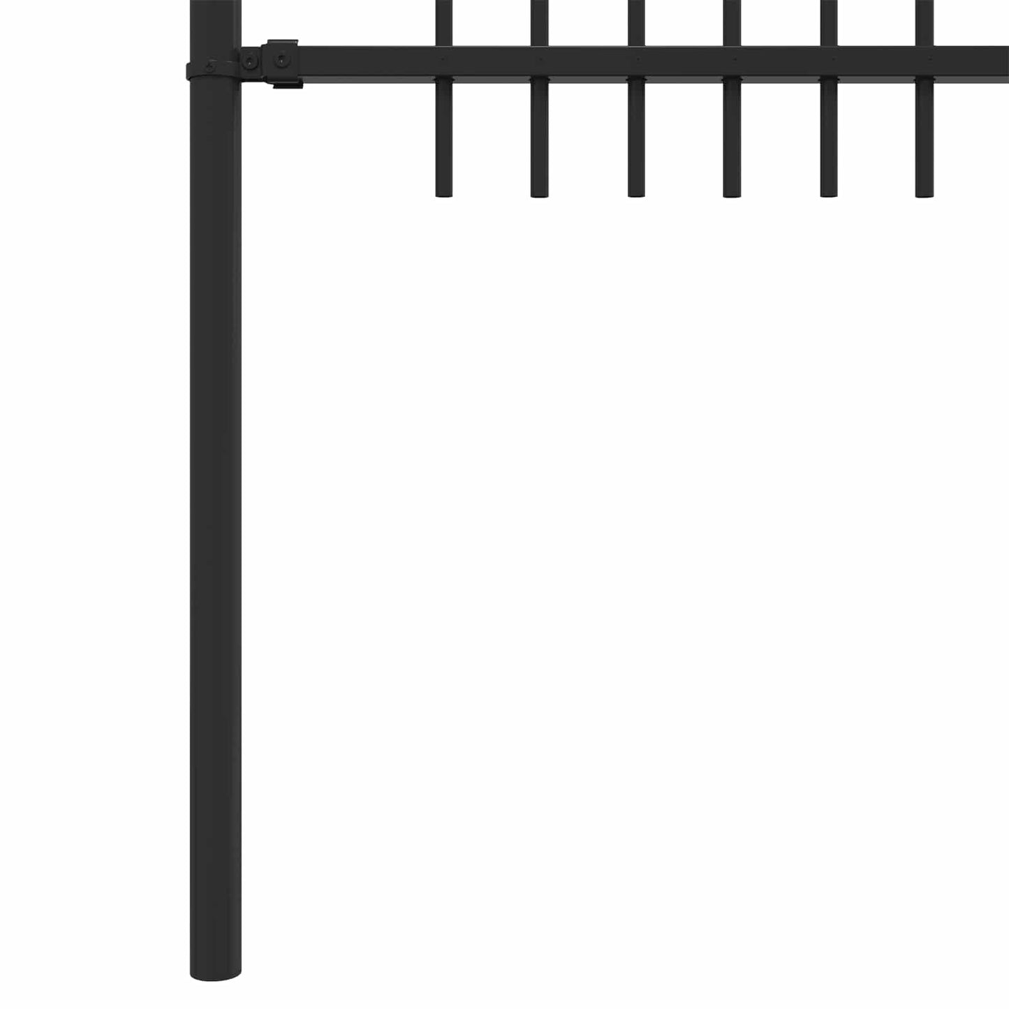 vidaXL Spike Arch Fence DRONTEN 200 x 200 cm Powder-Coated Steel Black 6