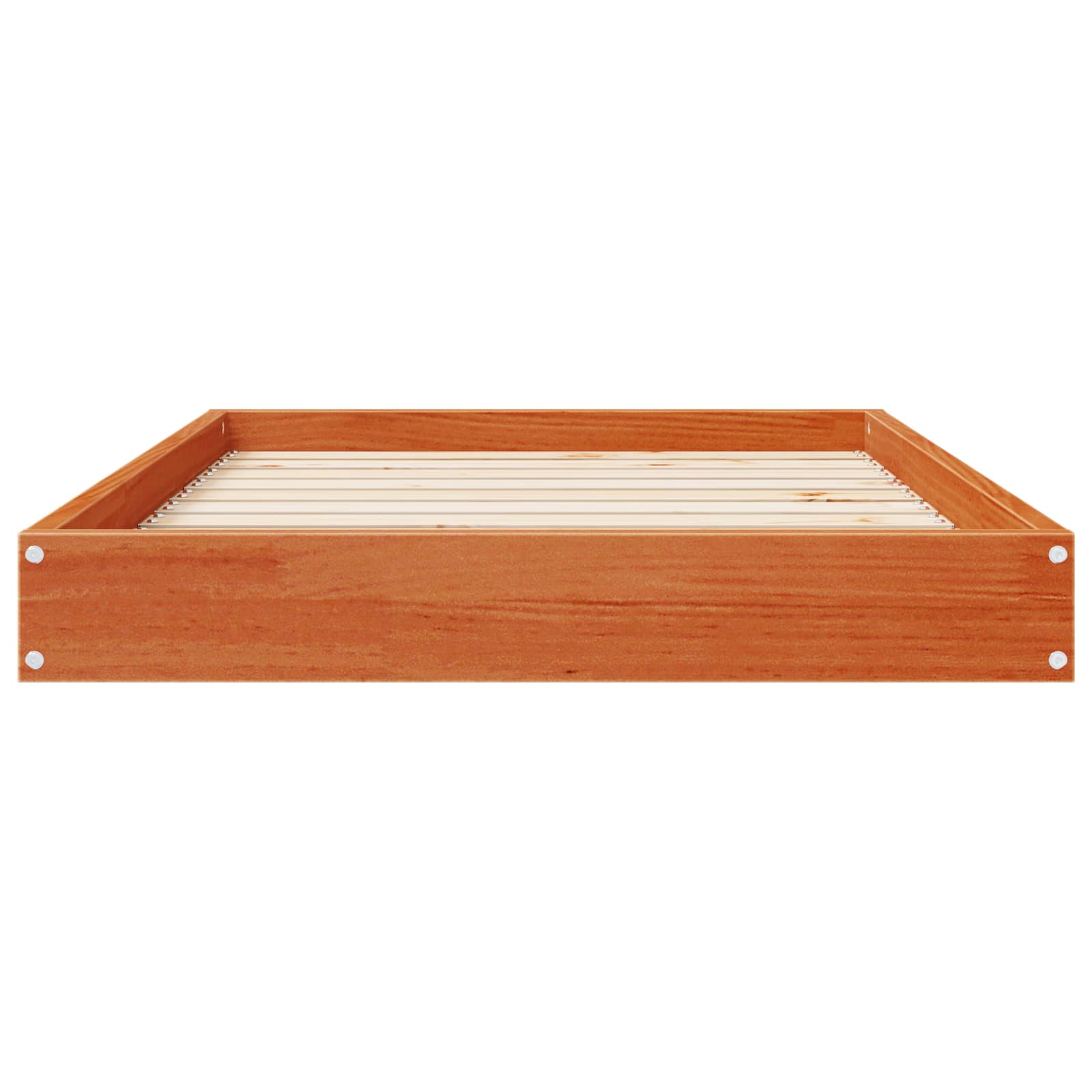 vidaXL Dog Bed Wax Brown 92 x 64 x 9 cm Solid Pine Wood 6