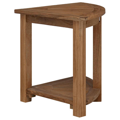 vidaXL Bathroom Side Table Natural 45 x 45 x 46 cm Solid Teak Wood 4