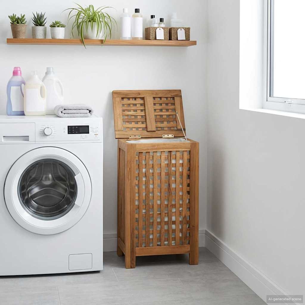 vidaXL Wash Bin Solid Wood Teak