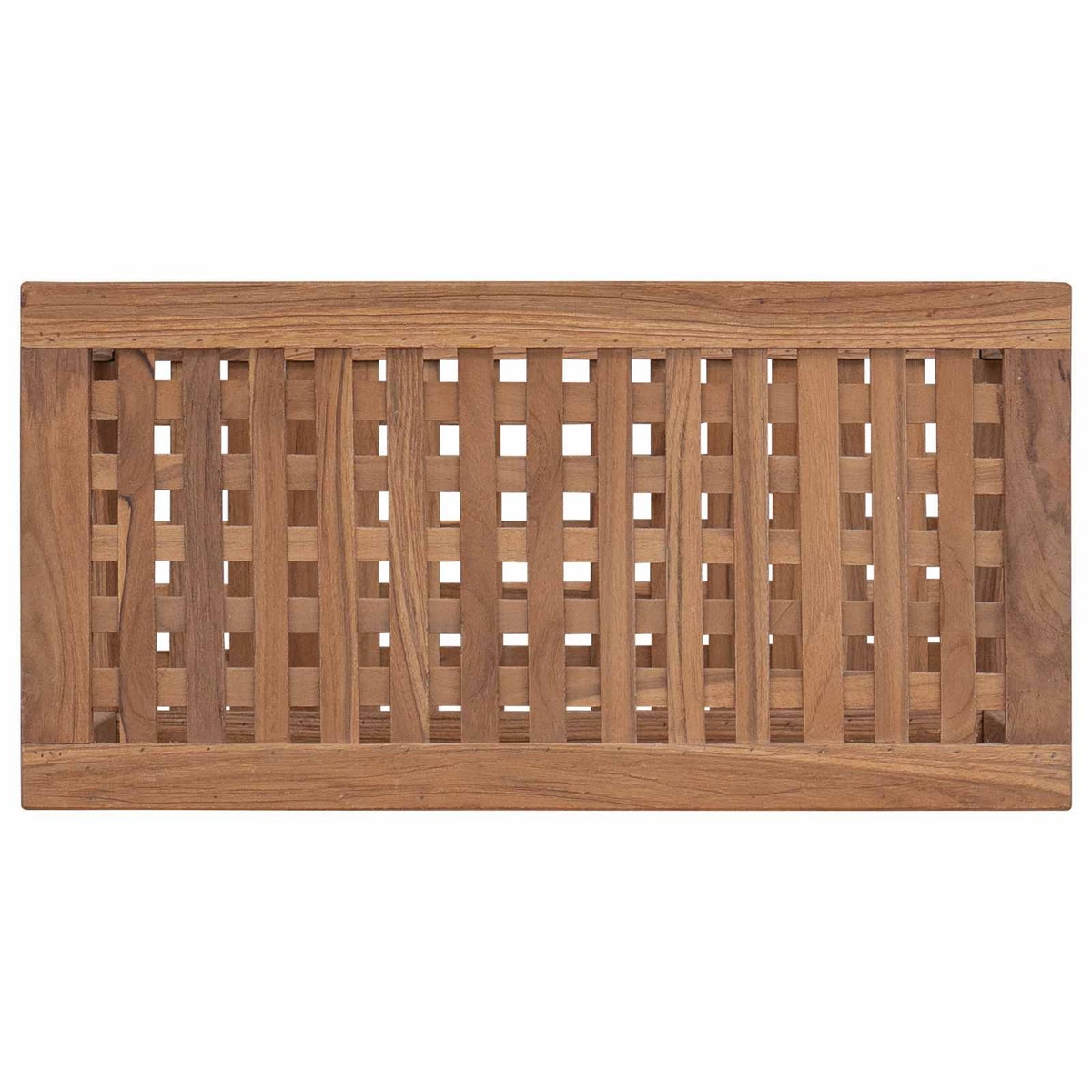 vidaXL Bathroom Side Table Natural 60 x 30 x 45 cm Solid Teak Wood 5