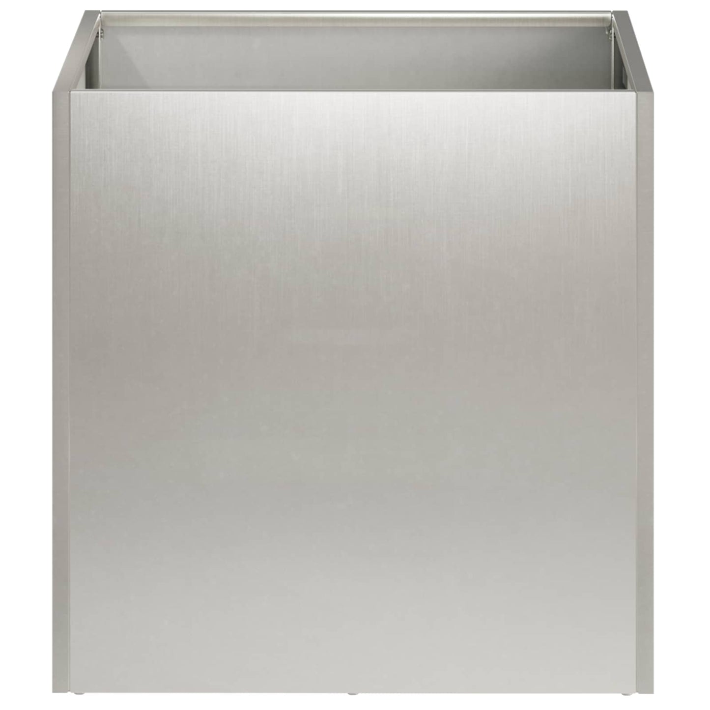 vidaXL Garden Planter 2 pcs Silver 25 x 25 x 25 cm Stainless Steel 4