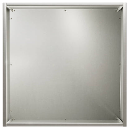 vidaXL Garden Planter 2 pcs Silver 25 x 25 x 25 cm Stainless Steel 5