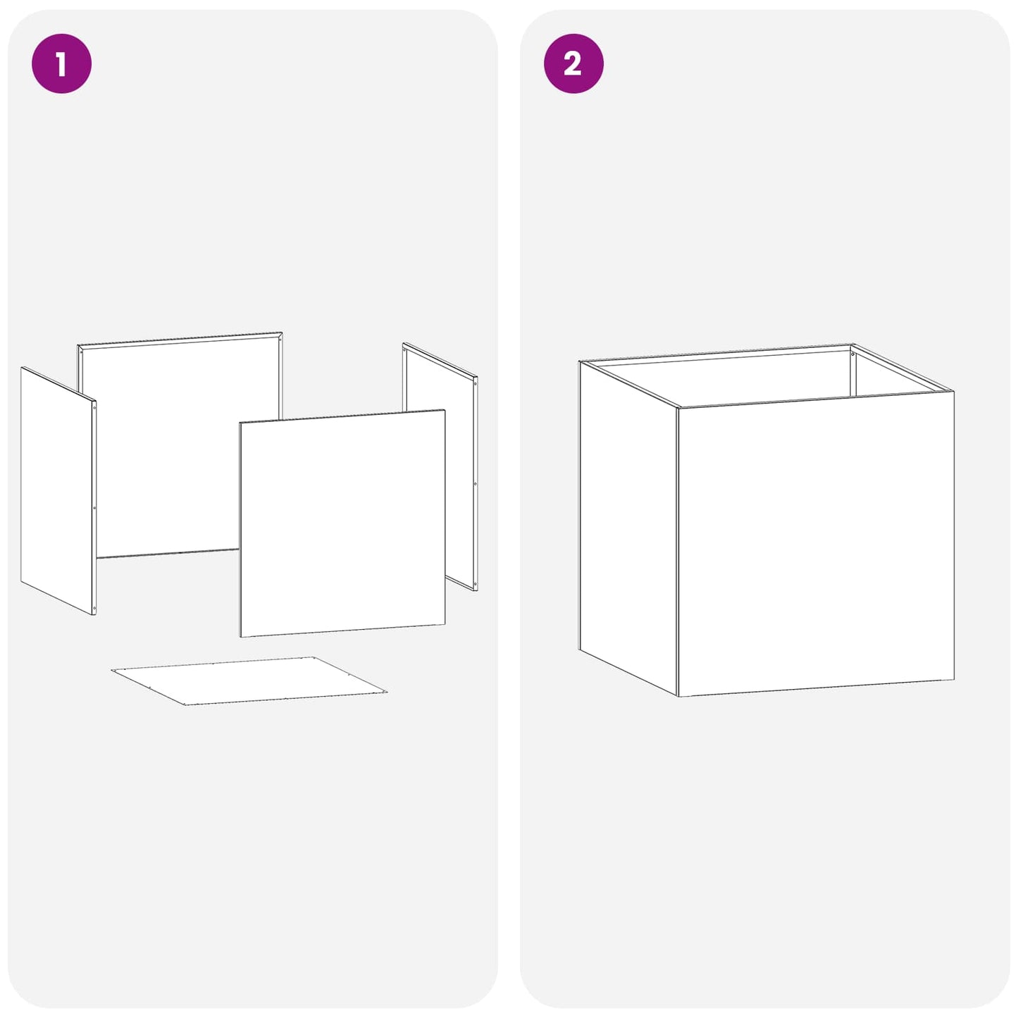 vidaXL Garden Planter Silver 35 x 35 x 35 cm Stainless Steel 6