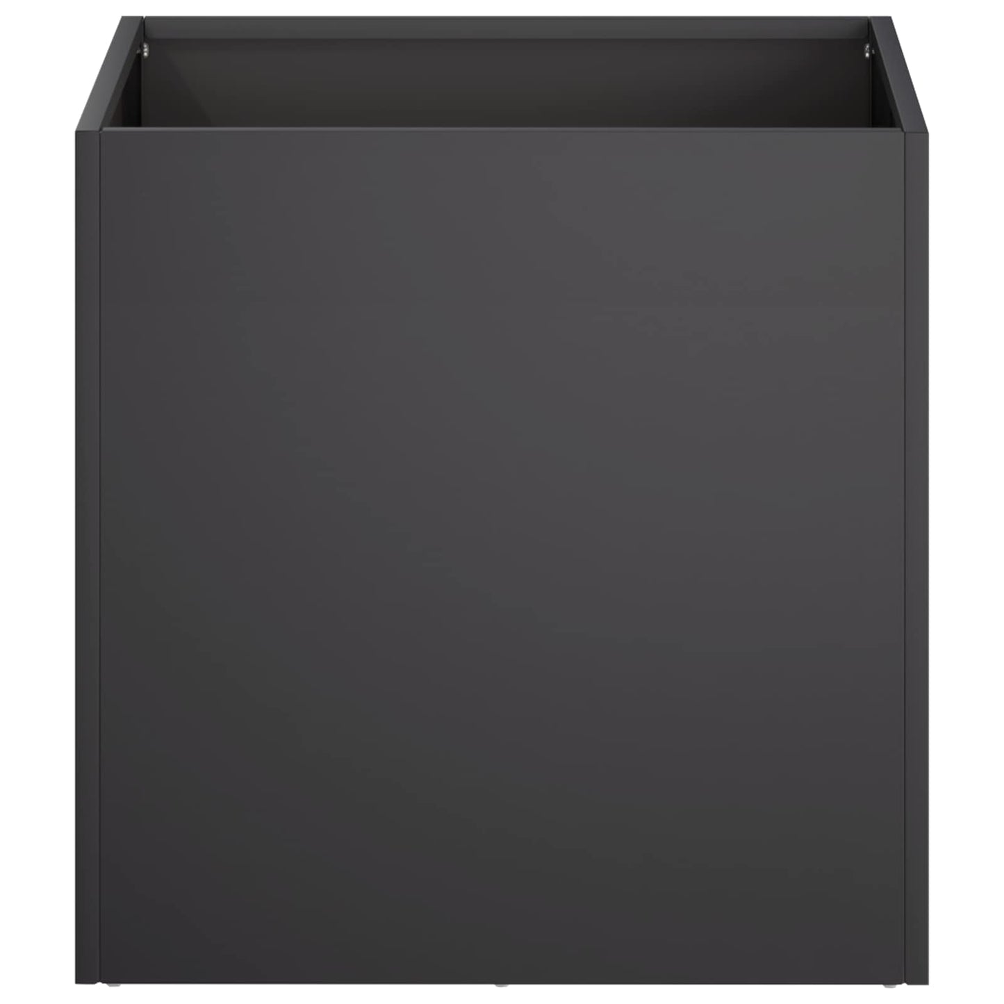 vidaXL Garden Planter 2 pcs Black 45 x 45 x 45 cm Cold-rolled Steel 4