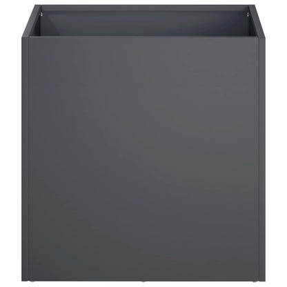 vidaXL Garden Planter 2 pcs Anthracite 45 x 45 x 45 cm 4