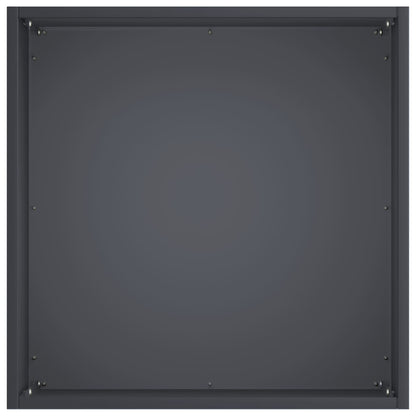 vidaXL Garden Planter 2 pcs Anthracite 45 x 45 x 45 cm 5