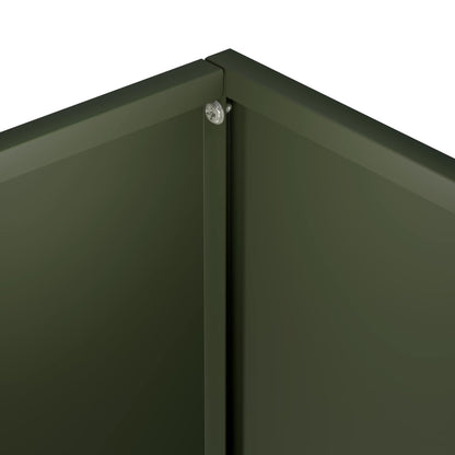 vidaXL Garden Planter 2 pcs Olive Green 45 x 45 x 45 cm 6