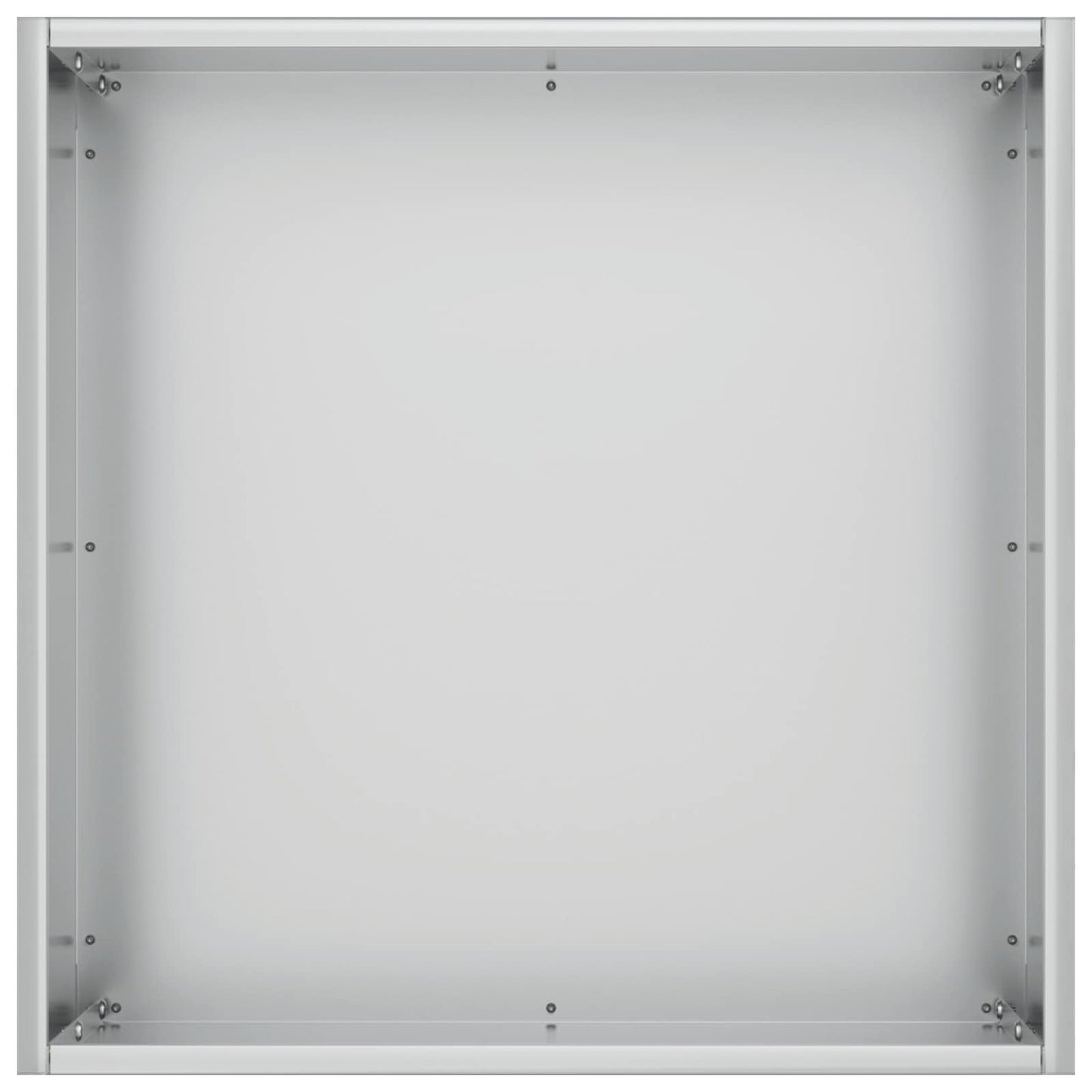 vidaXL Garden Planter 2 pcs Silver 45 x 45 x 45 cm Galvanised Steel 5