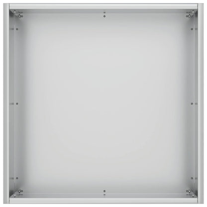 vidaXL Garden Planter 2 pcs Silver 45 x 45 x 45 cm Galvanised Steel 5