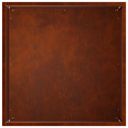 vidaXL Garden Planter 2 pcs Rusty 45 x 45 x 45 cm Weathering Steel 6