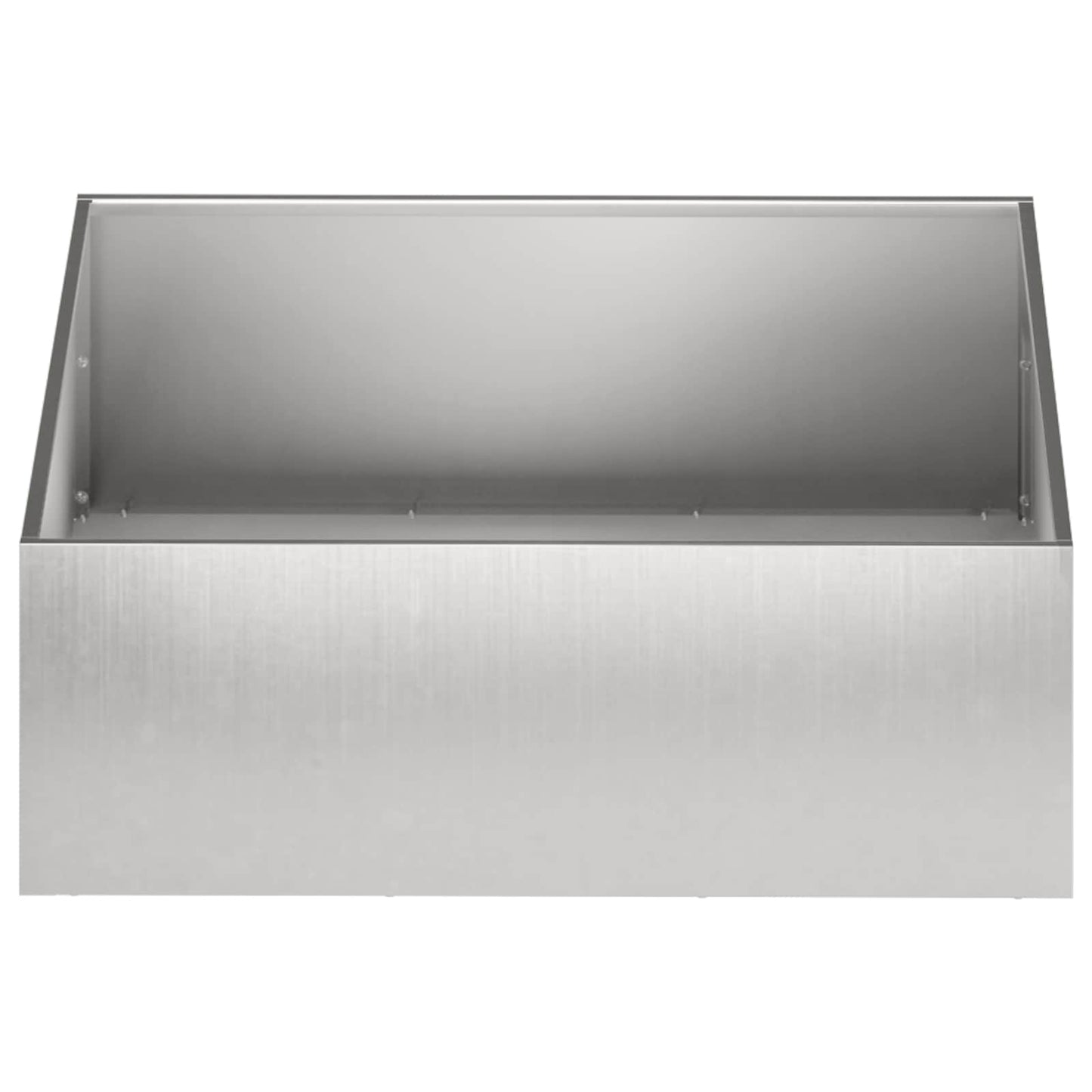 vidaXL Garden Planter Silver 40 x 40 x 20 cm Stainless Steel 3
