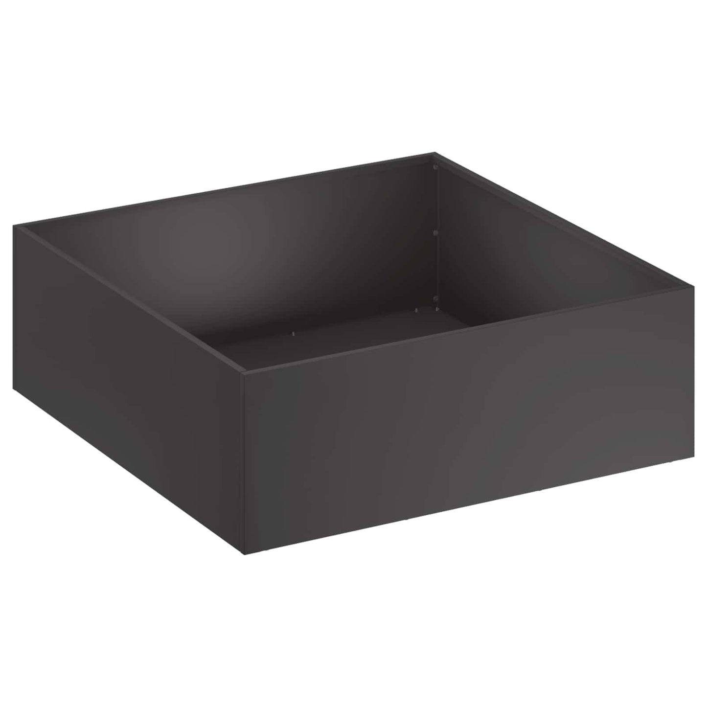 vidaXL Garden Planter 2 pcs Black 60 x 60 x 20 cm Cold-rolled Steel 3