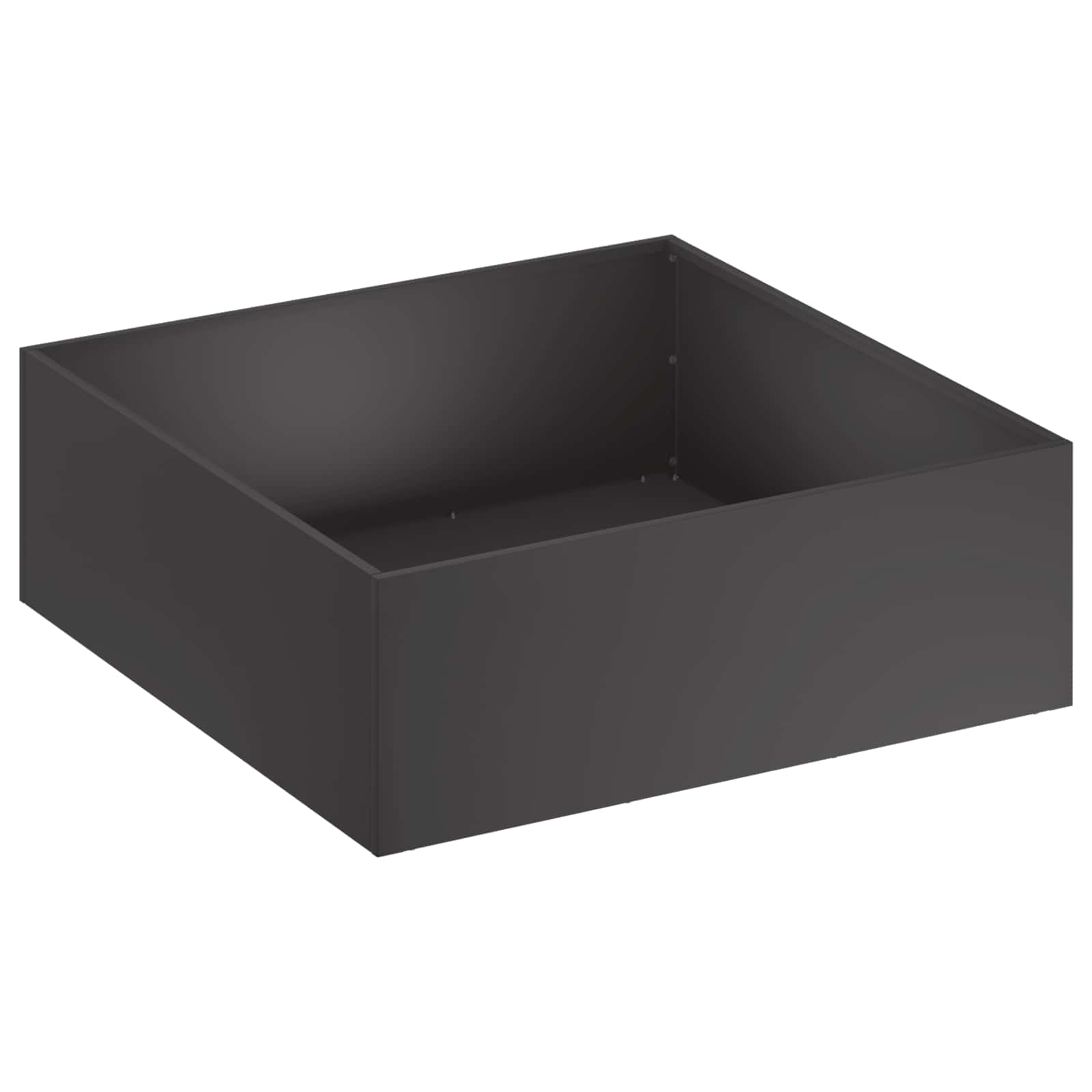 vidaXL Garden Planter 2 pcs Black 60 x 60 x 20 cm Cold-rolled Steel 3