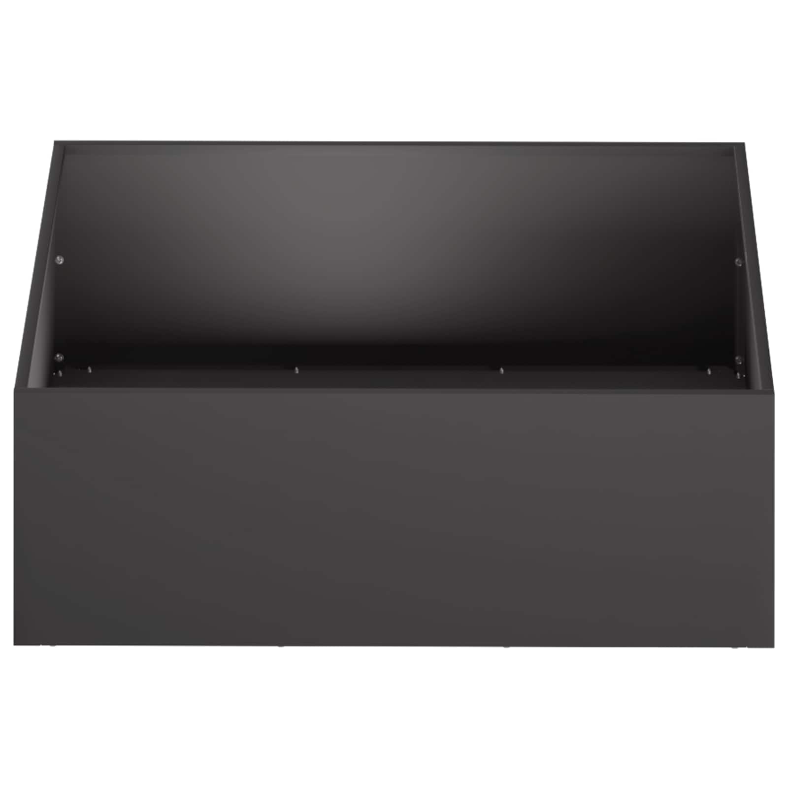 vidaXL Garden Planter 2 pcs Black 60 x 60 x 20 cm Cold-rolled Steel 4