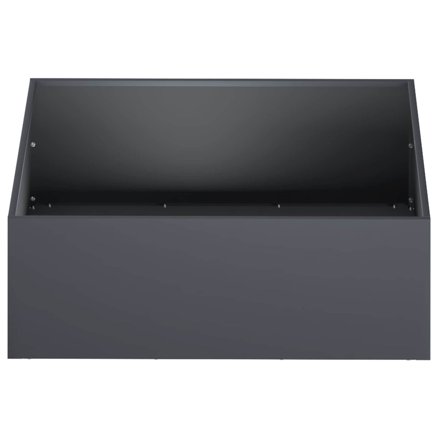 vidaXL Garden Planter 2 pcs Anthracite 60 x 60 x 20 cm 4