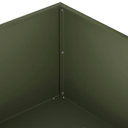vidaXL Garden Planter 2 pcs Olive Green 60 x 60 x 20 cm 6