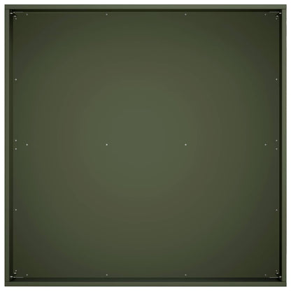 vidaXL Garden Planter 2 pcs Olive Green 60 x 60 x 20 cm 5