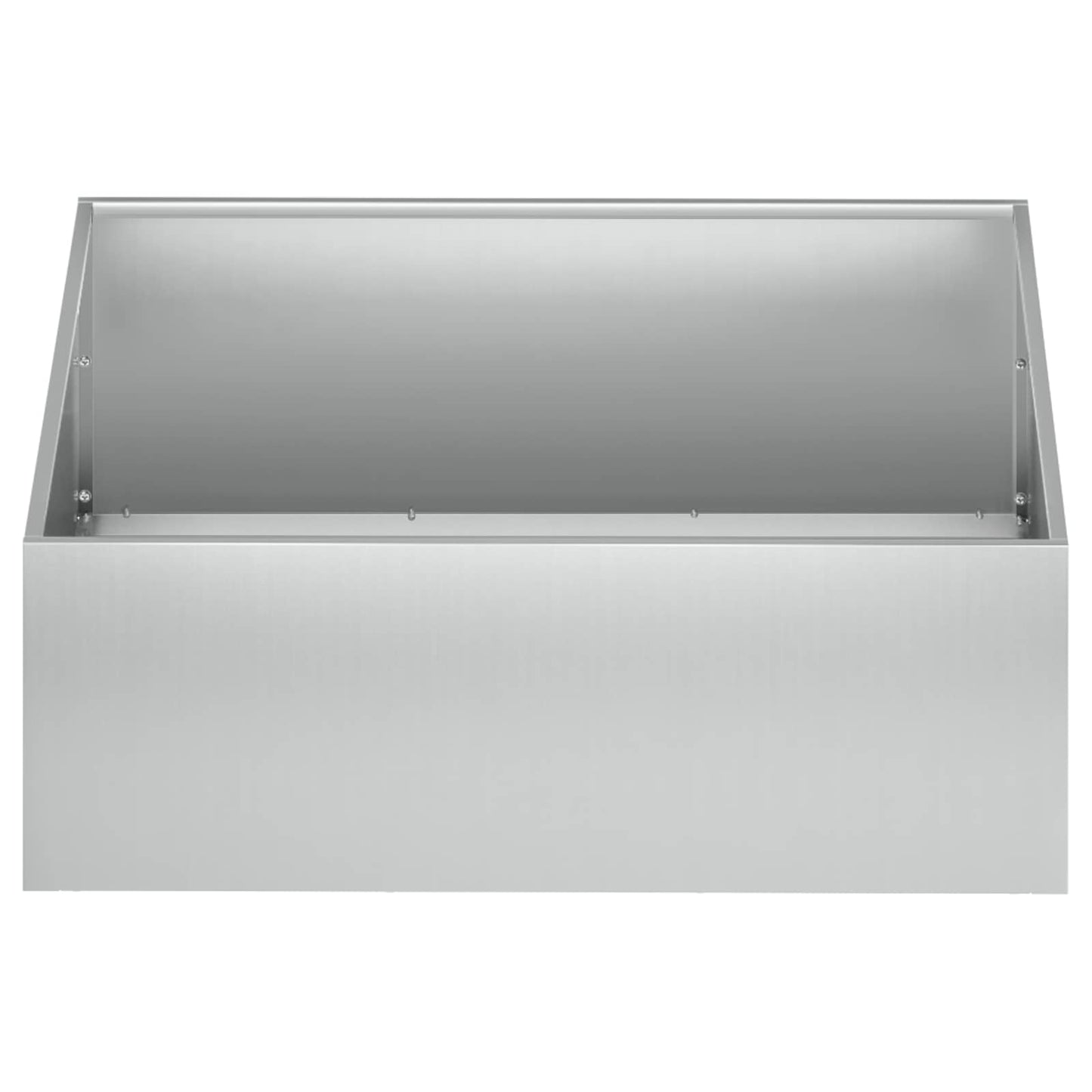 vidaXL Garden Planter 2 pcs Silver 60 x 60 x 20 cm Galvanised Steel 4
